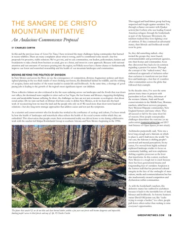 The Sangre de Cristo Mountain Initiative: An Audacious Proposal (Green Fire Times)